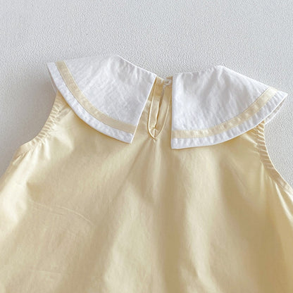 【BABY】夏新作スウィートカートゥーンワッペンロンパースSK106216
