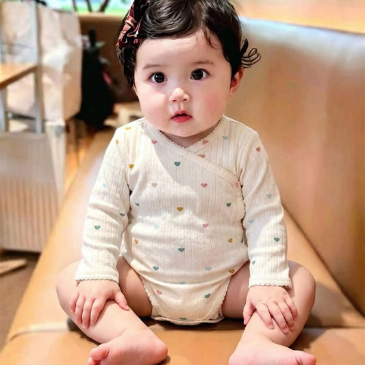 【BABY】北欧風カラフルハートロンパース、レギンスSK107119