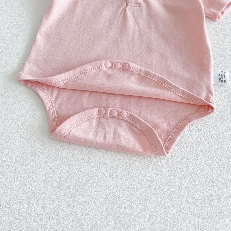 【BABY】夏新作カートゥーン刺繍ロンパースSK106517