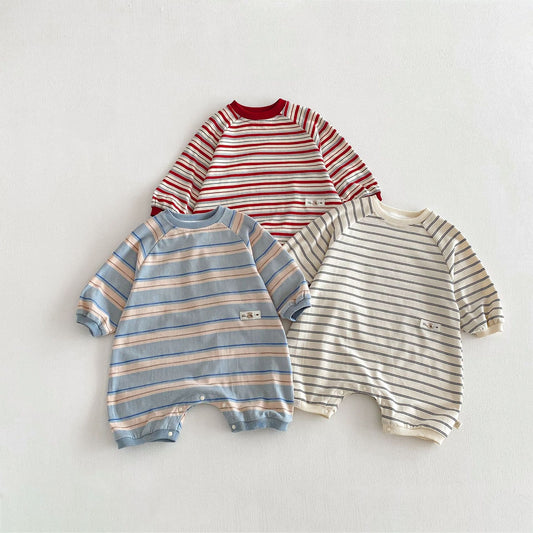 【BABY&KID】ボーダーカバーオールSK103523