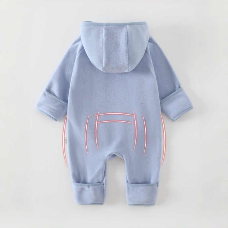 【BABY】北欧風一体型ボアフード付きカバーオールSK108419