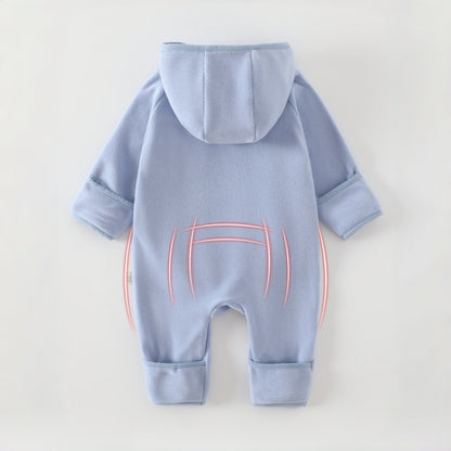 【BABY】北欧風一体型ボアフード付きカバーオールSK108419