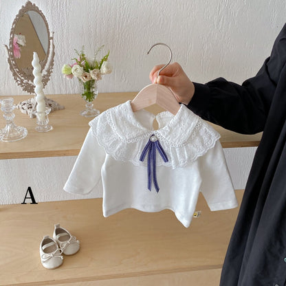 【BABY】レースフリル付きTシャツSK092422