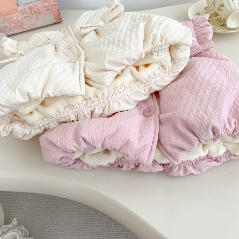 【BABY&KID】冬新作蝶結び裏起毛ベストSK102734