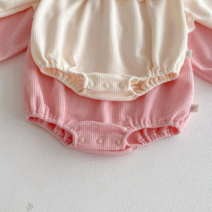 【BABY】ワッフルシンプルロンパースSK103623