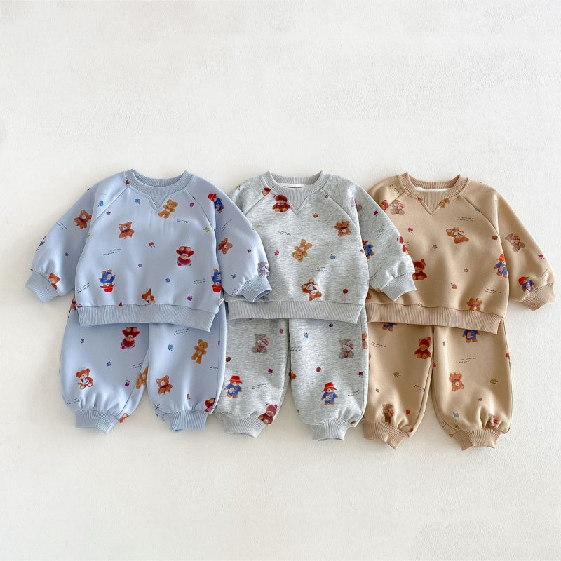 【BABY&KID】くまカートゥーンセットアップSK106610