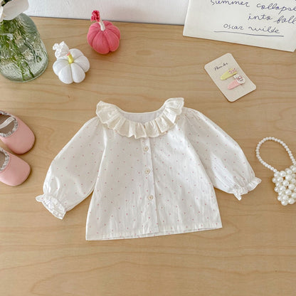 【BABY】おしゃれうさぎロンパース、カバーオール、ドットガールシャツSK103716