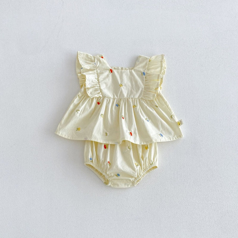 【BABY】夏新作スウィート小花柄セットアップSK105818