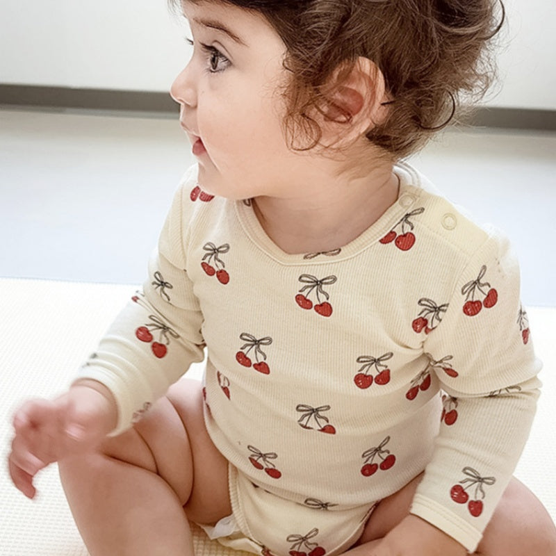 【BABY】北欧風気球、さくらんぼロンパース、レギンスSK101321