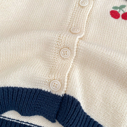 【BABY&KID】さくらんぼ刺繍セットアップSK092722