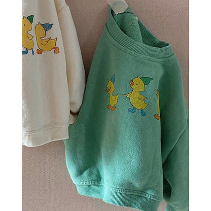 【BABY】あひるプリントスウェットSK101543