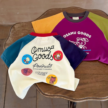 【BABY&KID】夏新作 キュートなキャラクターTシャツSK082616