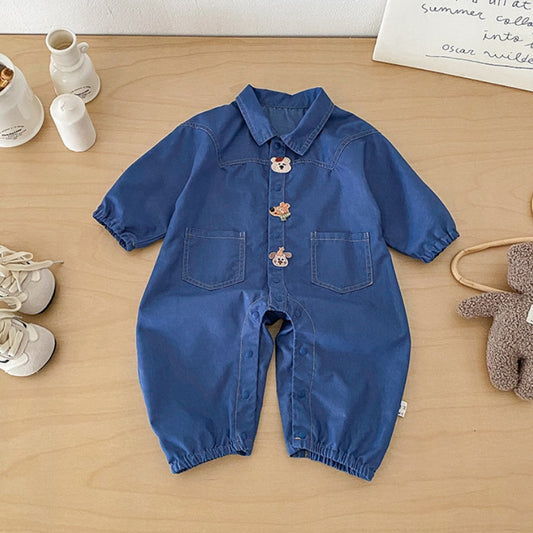 【BABY】デニムセーラーカラー カバーオールSK103914