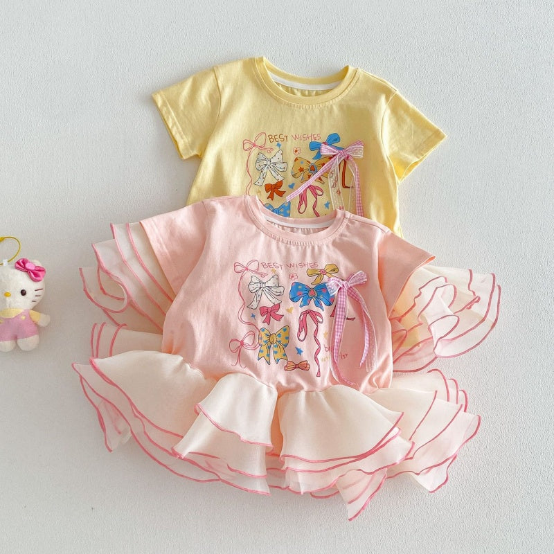【BABY&KID】夏新作プリントチュールワンピースSK105520