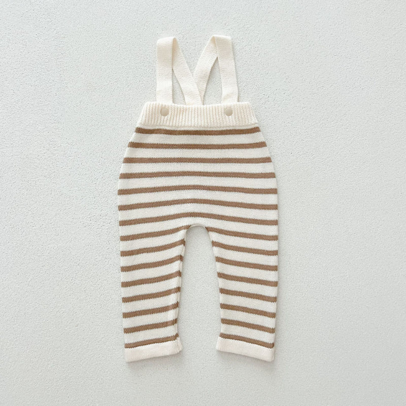 【BABY】ボーダーニットサロペットSK100324