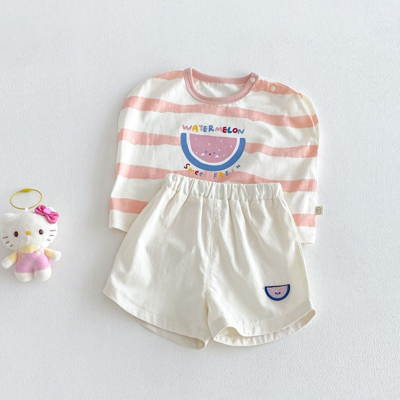 【BABY&KID】夏新作フルーツ刺繍ショートパンツSK106119