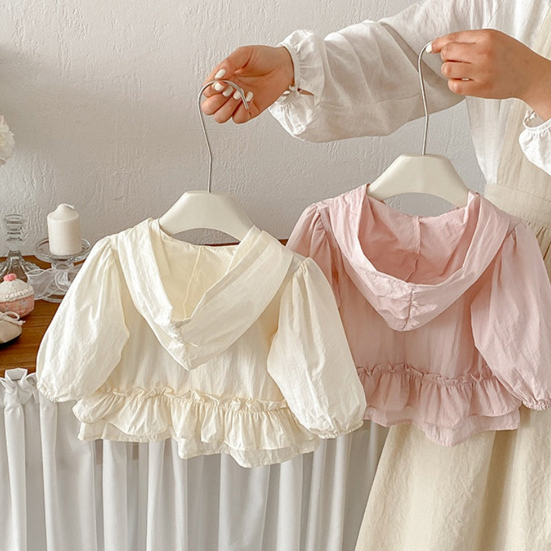 【BABY】夏新作蝶結び刺繍UVパーカーSK104521