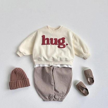 【BABY&KID】HUGロゴクルーネックスウェットSK101552