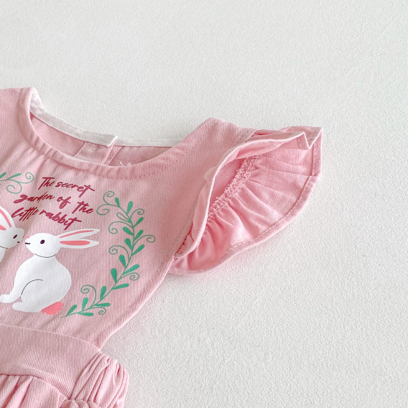【BABY】うさぎサロペットパンツ（長ズボン）SK092308