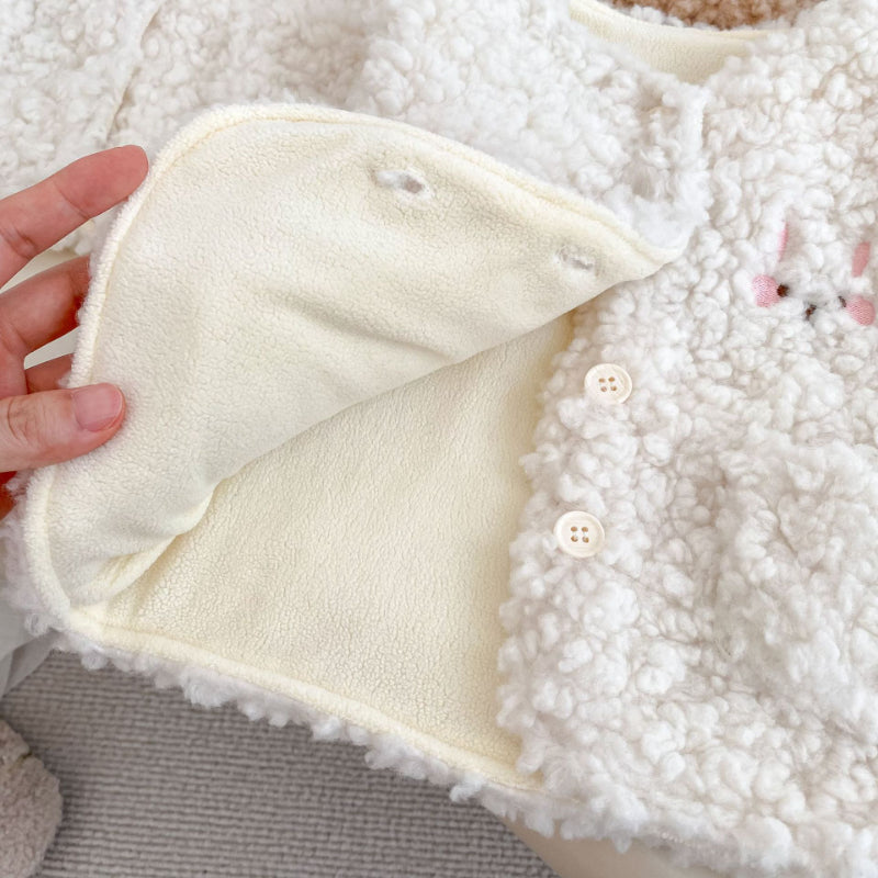 【BABY&KID】冬新作カートゥーン裏起毛ベストSK102732