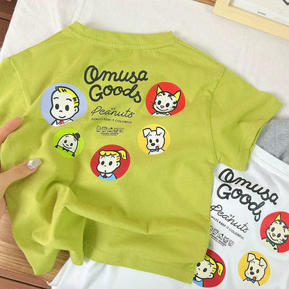 【BABY&KID】夏新作 カートゥーンプリントTシャツSK080801