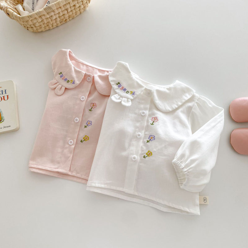 【BABY&KID】可愛い刺繍ブラウスSK100312
