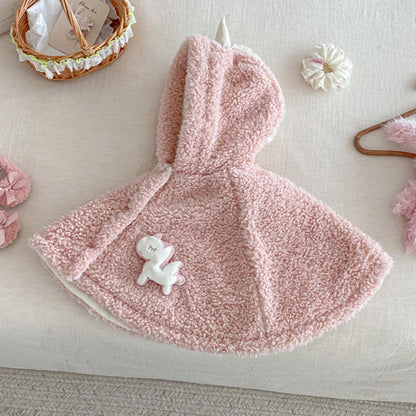 【BABY】冬新作ユニコーンあったか厚手ケープSK103116
