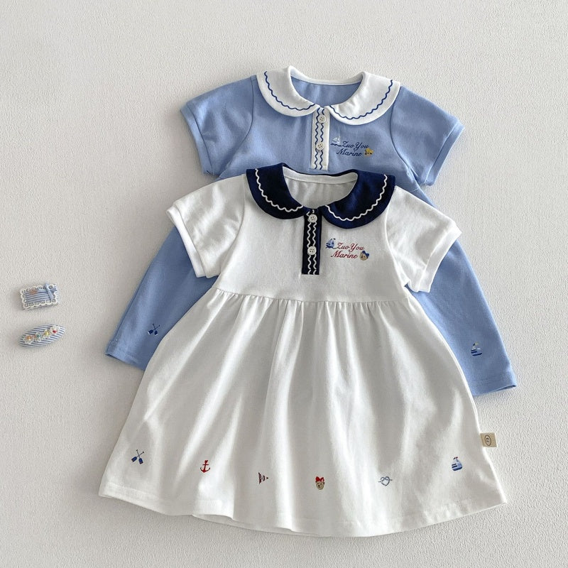 【BABY&KID】夏新作丸襟カートゥーンワンピースSK105524