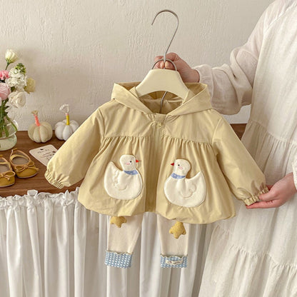 【BABY】あひるフード付きアウターSK103711