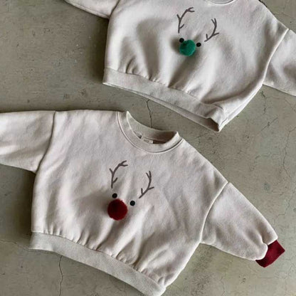 【BABY】韓国風トナカイ＆ポンポントレーナーSK102828