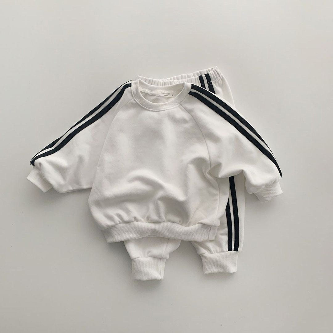 【BABY&KID】韓国風 カラーバリセットアップSK030310