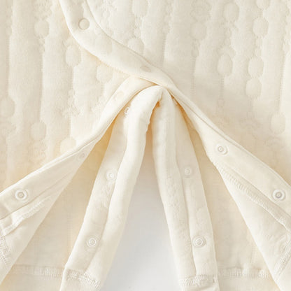 【BABY】冬新作北欧風くまワッペン裏起毛カバーオールSK102627