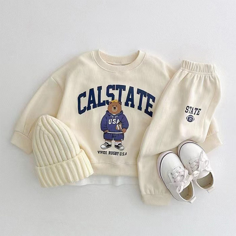 【BABY&KID】クマ柄セットアップSK020911
