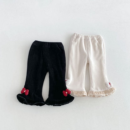 【BABY&KID】冬新作蝶結び裏起毛パンツSK108507