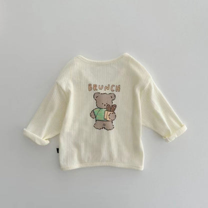 【BABY】夏新作 通気コットンカーディガンSK080829