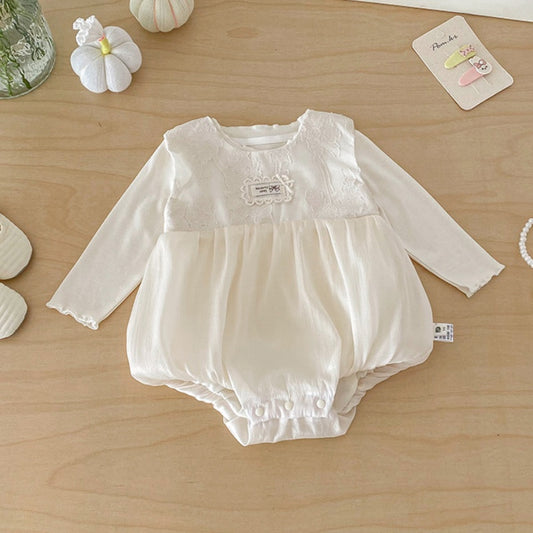 【BABY】ジャガードノースリーブロンパース＆インナー2点セットSK103908