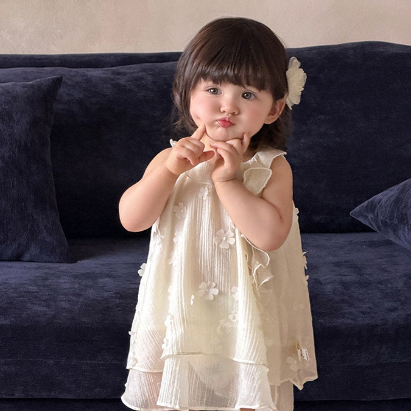 【BABY】夏新作立体フラワーワンピースSK106202