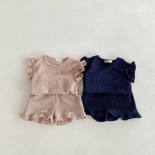 【BABY&KID】夏新作 薄手コットンセットアップSK080206