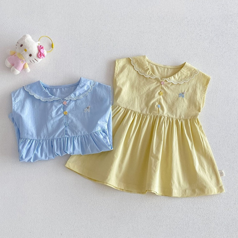 【BABY&KID】夏新作刺繍カートゥーンワンピースSK105522
