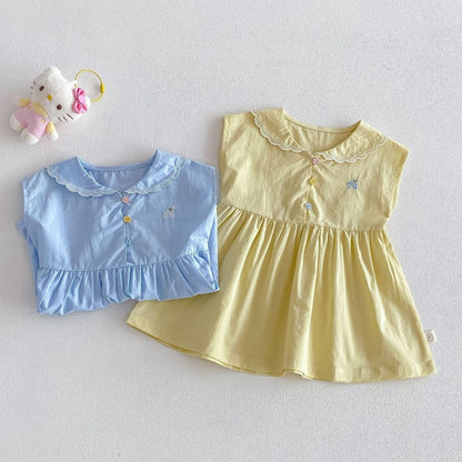 【BABY&KID】夏新作刺繍カートゥーンワンピースSK105522