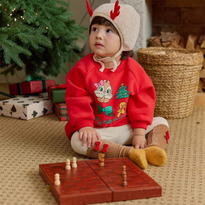 【BABY】キュートなクリスマス長袖トレーナーSK102827