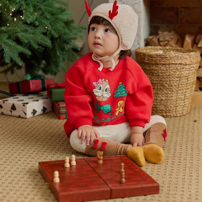 【BABY】キュートなクリスマス長袖トレーナーSK102827