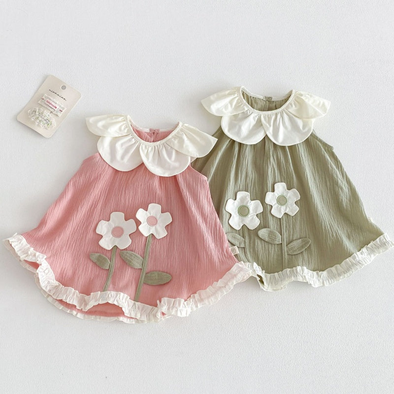 【BABY&KID】夏新作立体フラワーワンピースSK105913