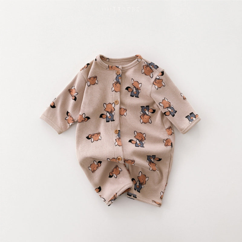 【BABY】ワッフル地キャラクターカバーオールSK101504