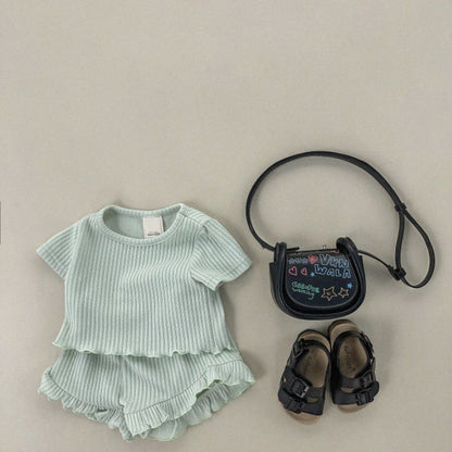 【BABY&KID】夏新作 キュートなプリンセスセットアップSK080213