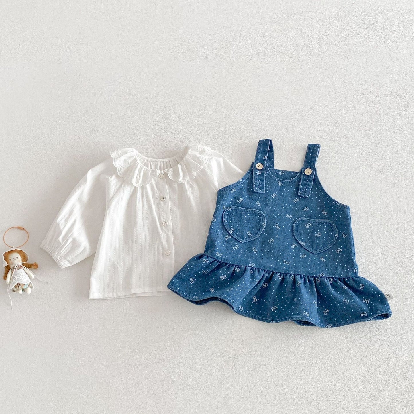 【BABY&KID】 総柄リボンプリントワンピースSK103508