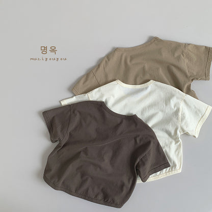 【BABY&KID】夏新作 英字がプリントされたTシャツSK080813