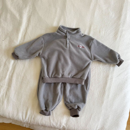 【BABY&KID】冬新作 カジュアル裏起毛セットアップSK102029