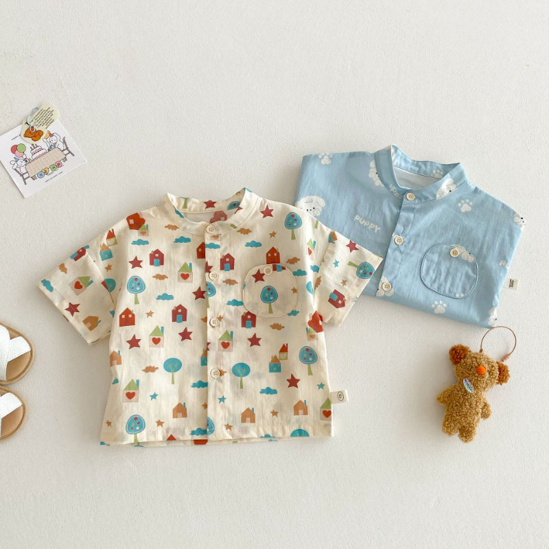 【BABY&KID】夏新作 総柄可愛いＴシャツSK080607