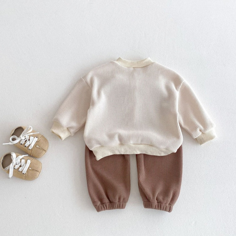 【BABY&KID】ワッフルカジュアルセットアップSK050801